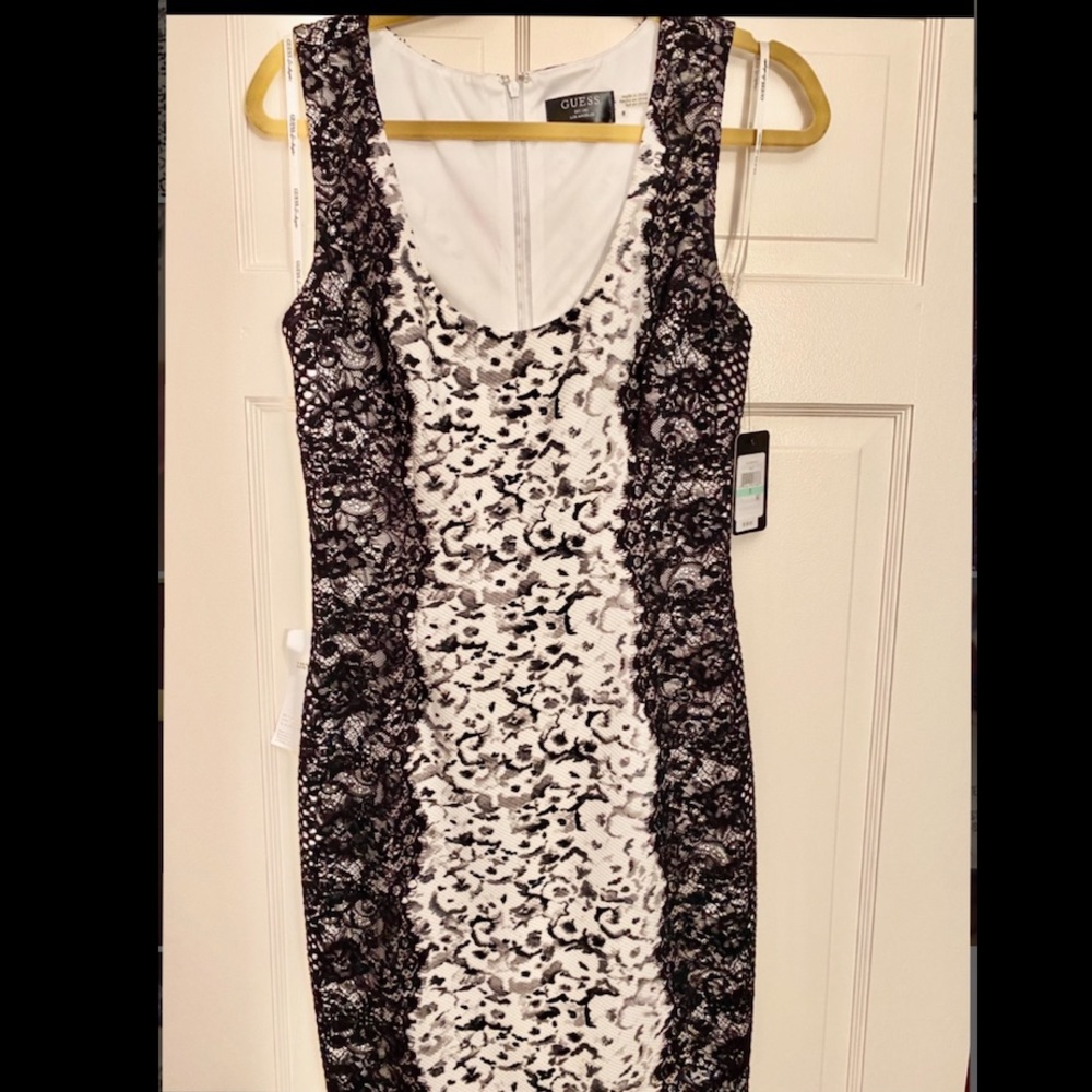 Guess Black and White Party Dress
